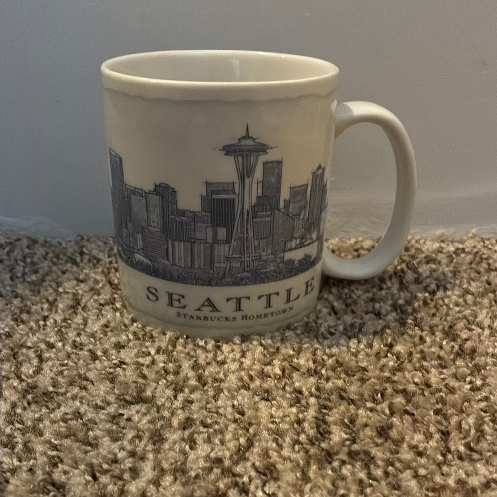 Starbucks White City Mug Seattle Skyline